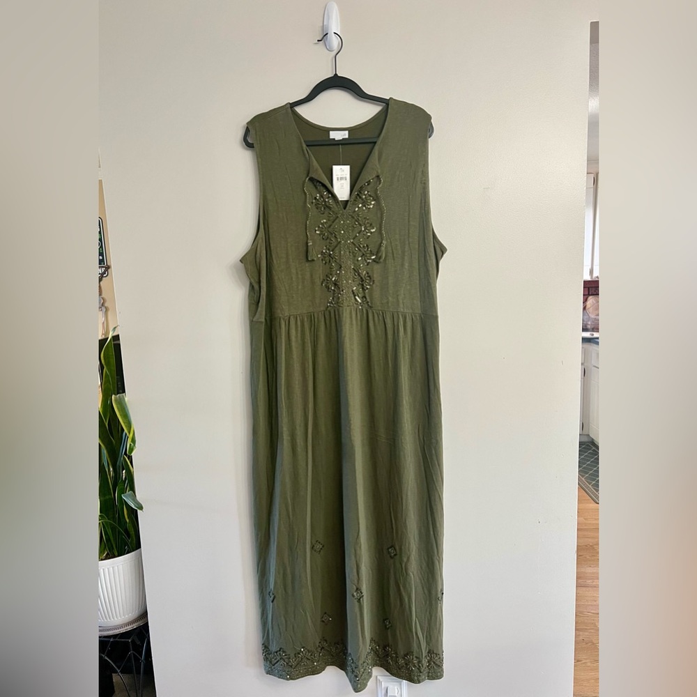 3X | Embellished Maxi Dress